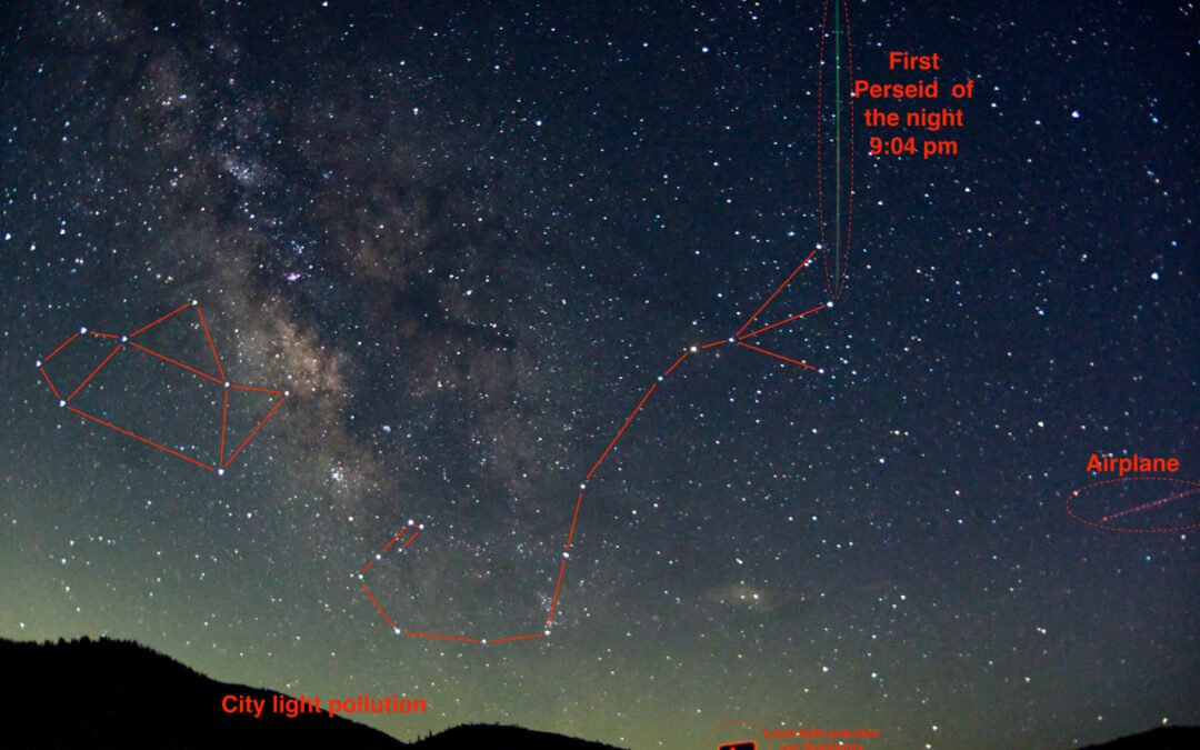 Shooting stars at Chuchupate